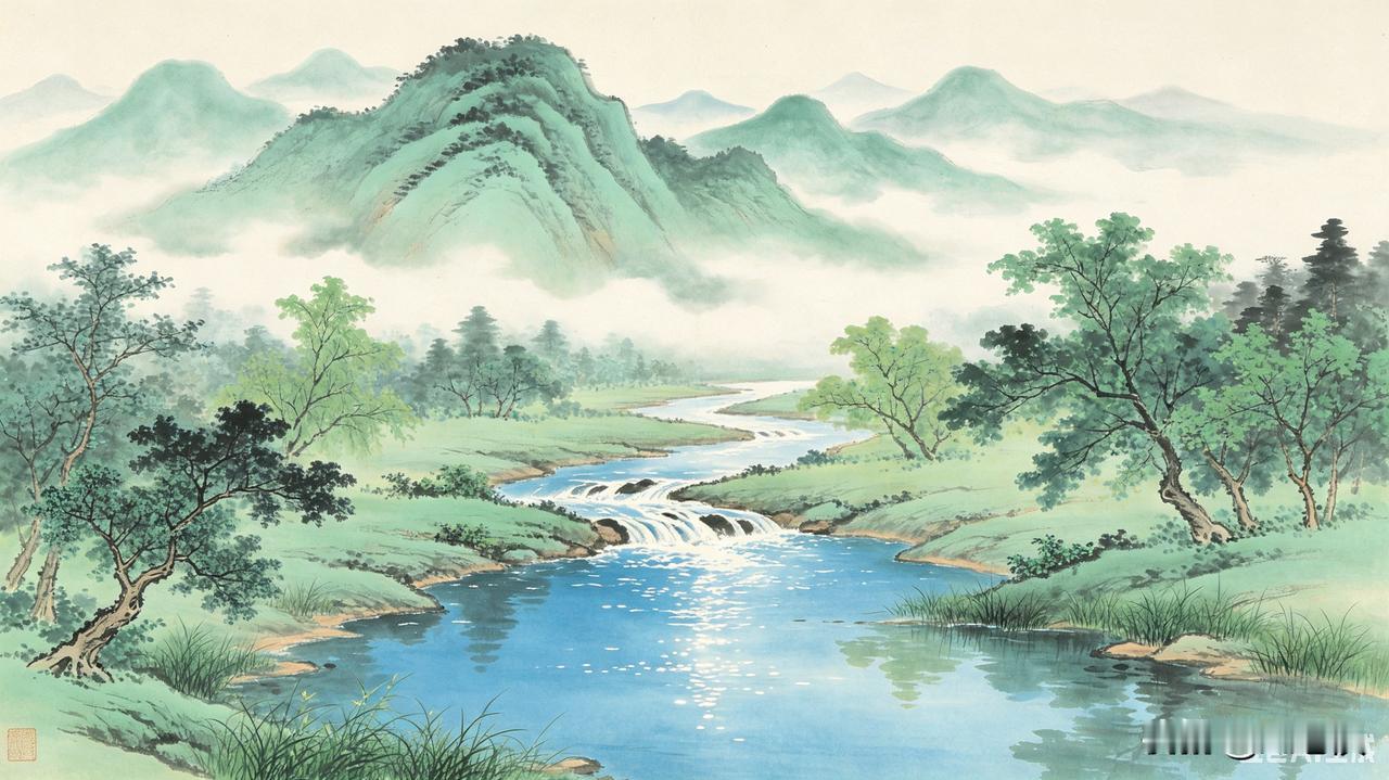 上联：山清水净
 下联：云淡风轻