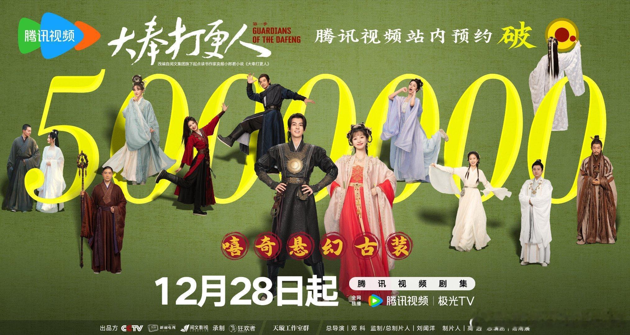 🐧👖🥝🥭的开年大剧对打🐧：《大奉打更人》：12月28日👖《千朵桃花一