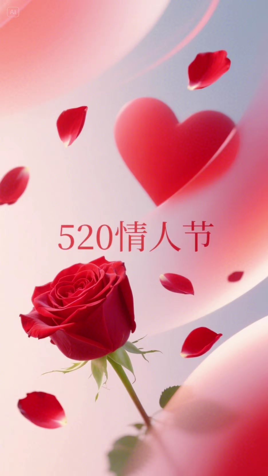 即梦AI 情人节快乐祝天下有情人终成眷属