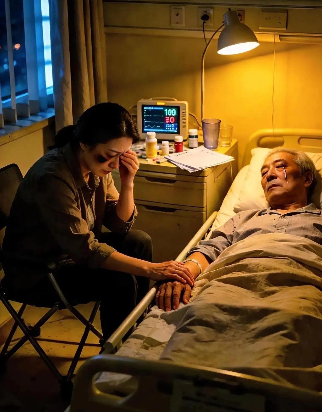 特别扎心的话：“只要你守过病重的父母一夜，不用多，就连续7天。你会明白，所谓孝顺