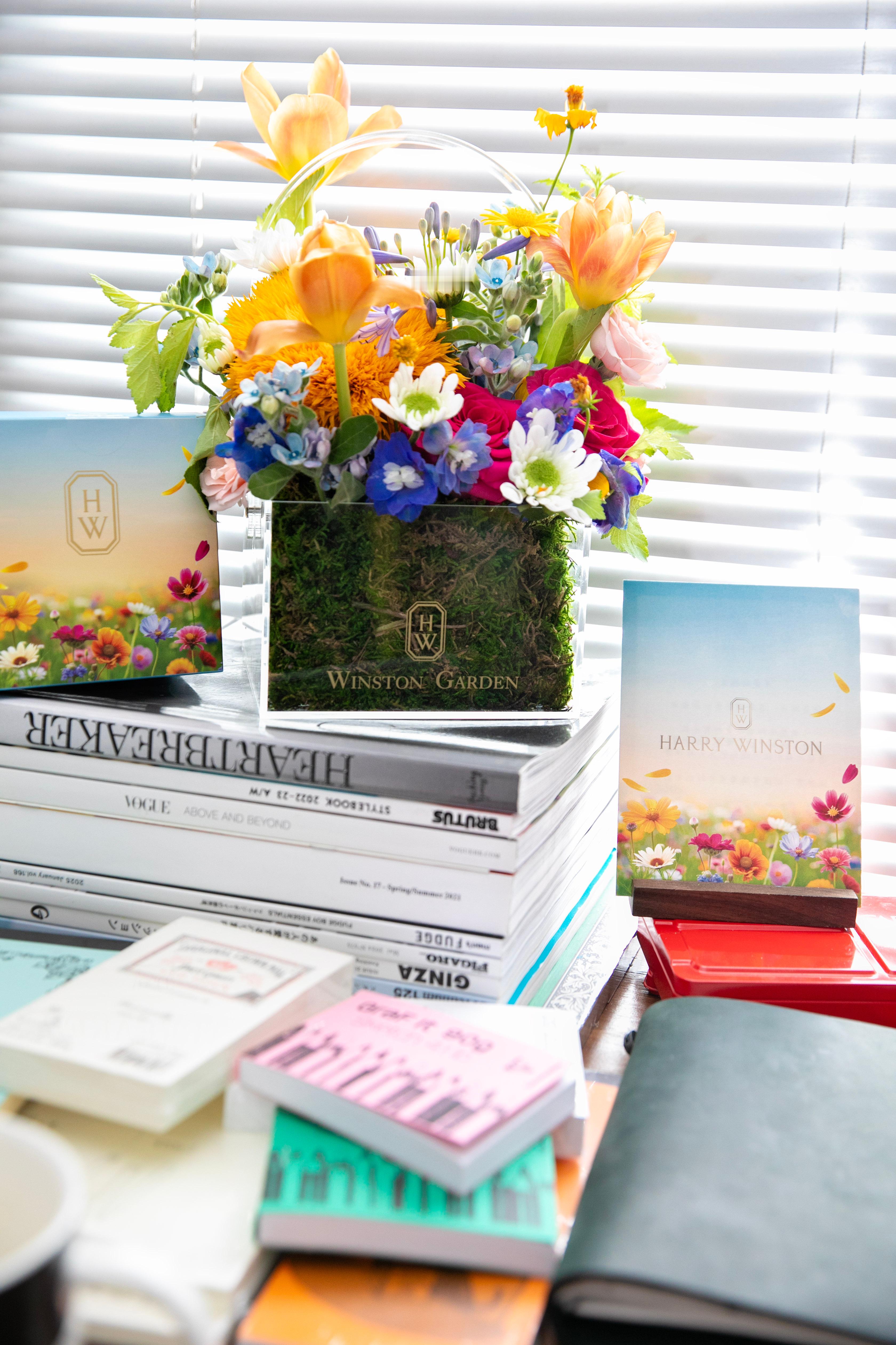 🌿今年的仲夏，被HW温斯顿花园的花和一个盲盒治愈了💛海瑞温斯顿带来的阳光、花