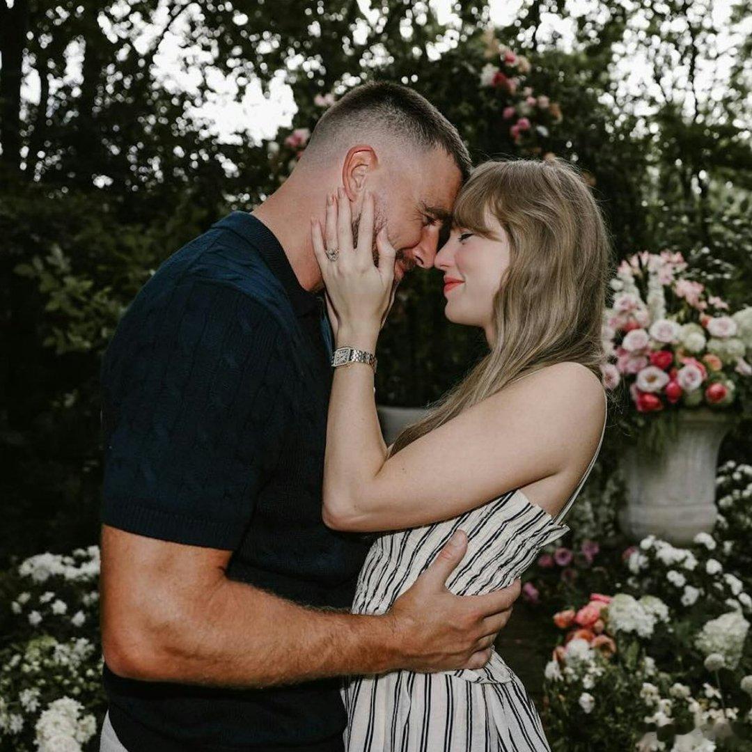 歌手 Taylor Swift 霉霉，最近与橄榄球球星 Travis Kelce