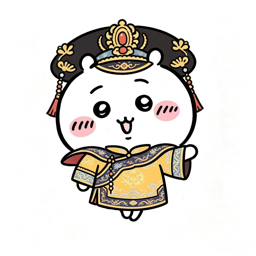 穿上各种年代服饰的吉伊…哈哈！就是不知道为何最后穿上喇嘛服饰会变卷毛啊！[豆包A