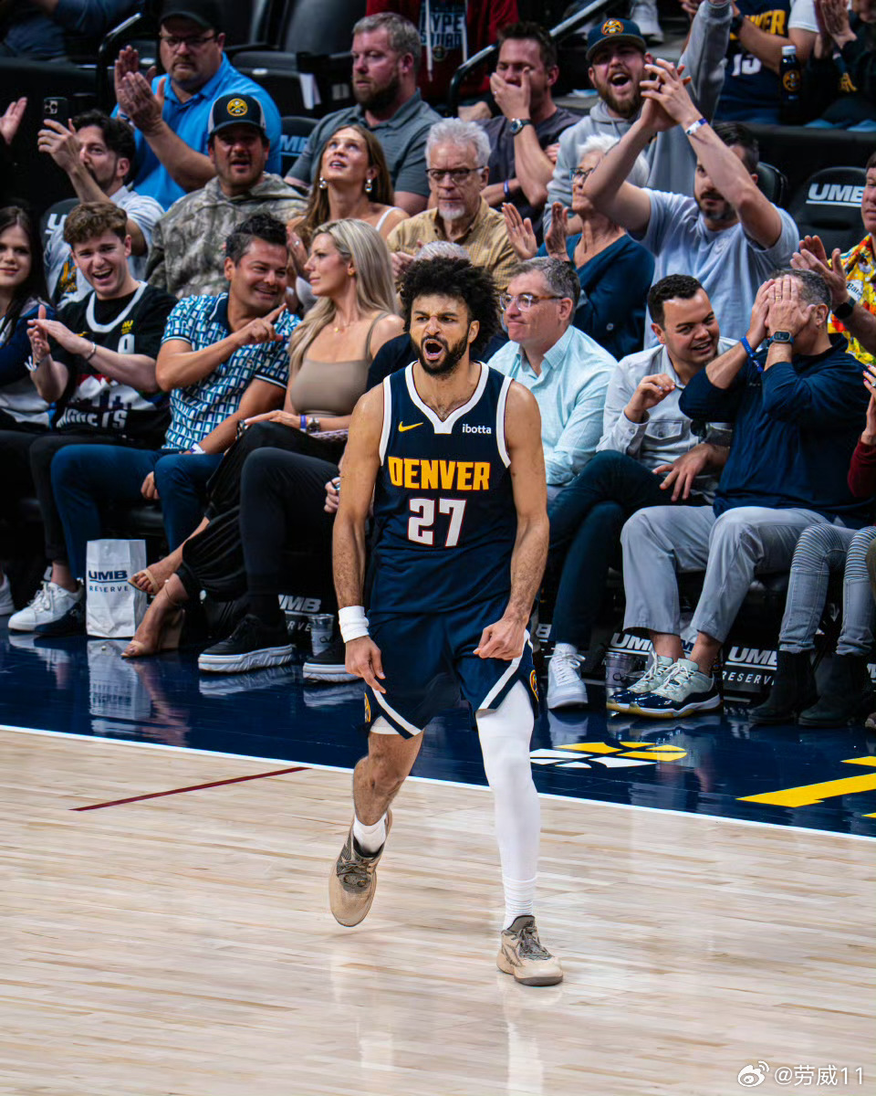 雷神！穆雷28投19中，三分14中9，砍下职业生涯新高53分，当上赛季掘金球迷喊