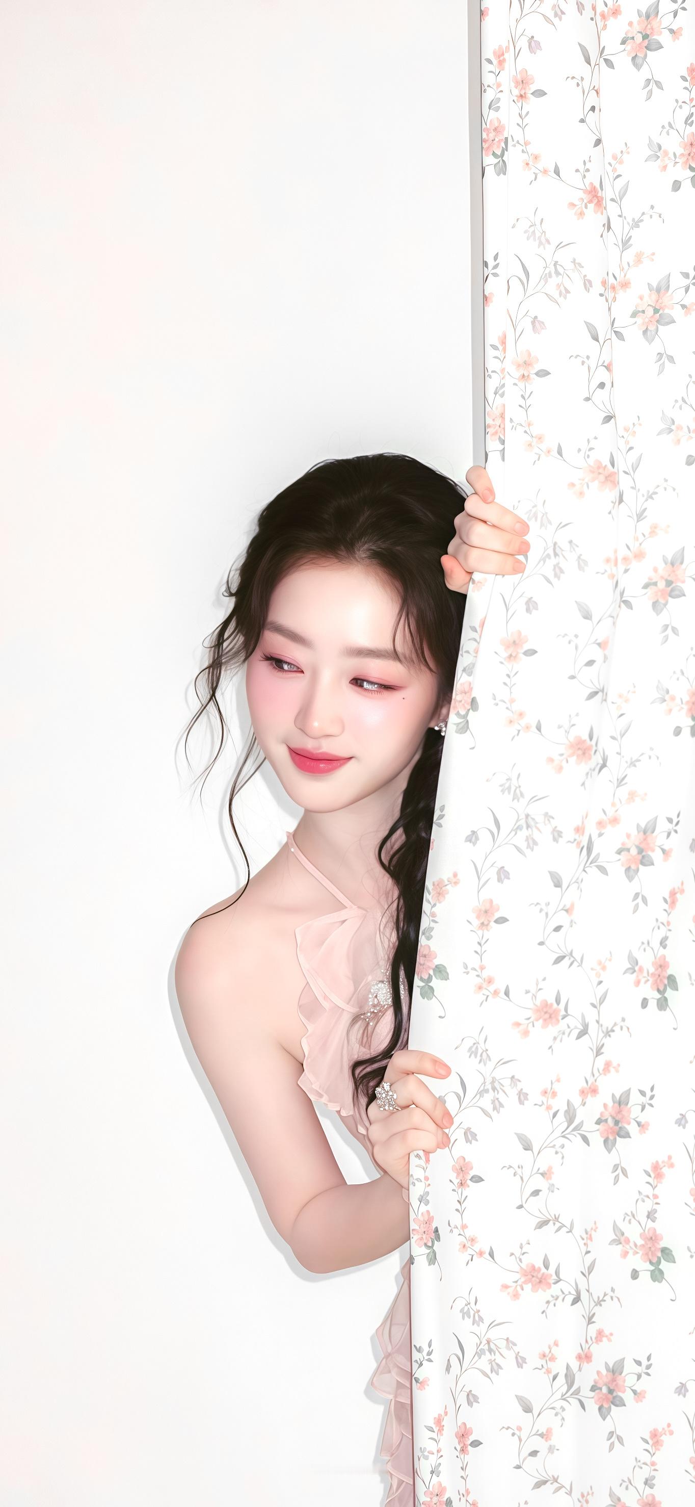 邓恩熙·梨花缓 相思慢🌸🫧·头像壁纸更新～邓恩熙粉色露背裙