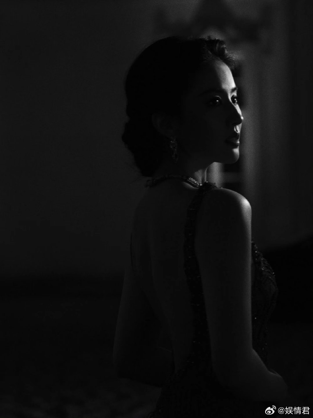 暗影中的刘亦菲刘亦菲暗影轮廓 啊啊啊啊啊这个暗影中的刘亦菲，脸部线条也太完美了！