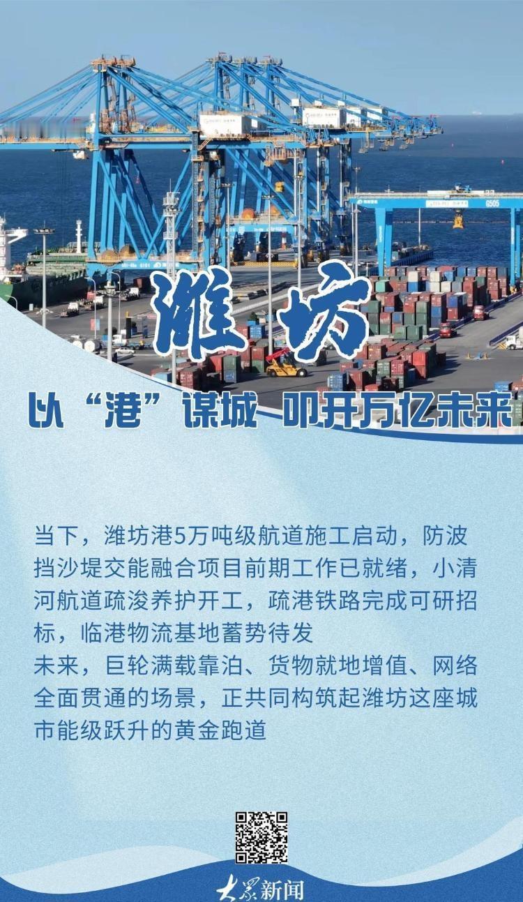 【以港谋城叩开万亿未来 】2025年，潍坊作出集全市之力的战略部署，谋划总投资超