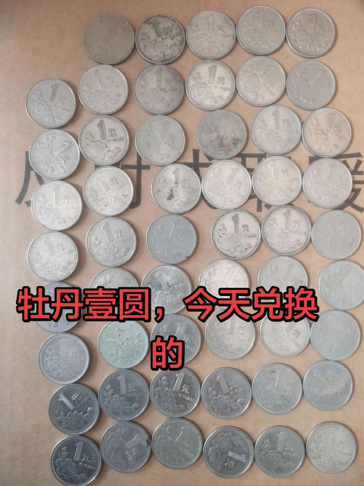 牡丹壹圆。今天刚兑换的牡丹壹圆牡丹 硬币 收藏 收藏爱好者