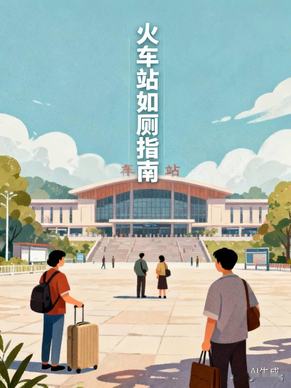 火车站附近没厕所，真的太让人崩溃了！真的第一次见，不过幸好可以进站过安检到里面上