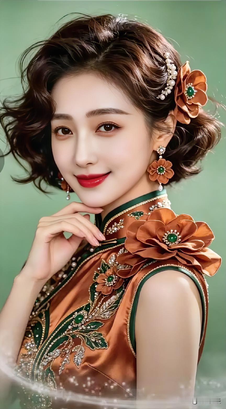 复古风华，花间美人，惊艳时光。