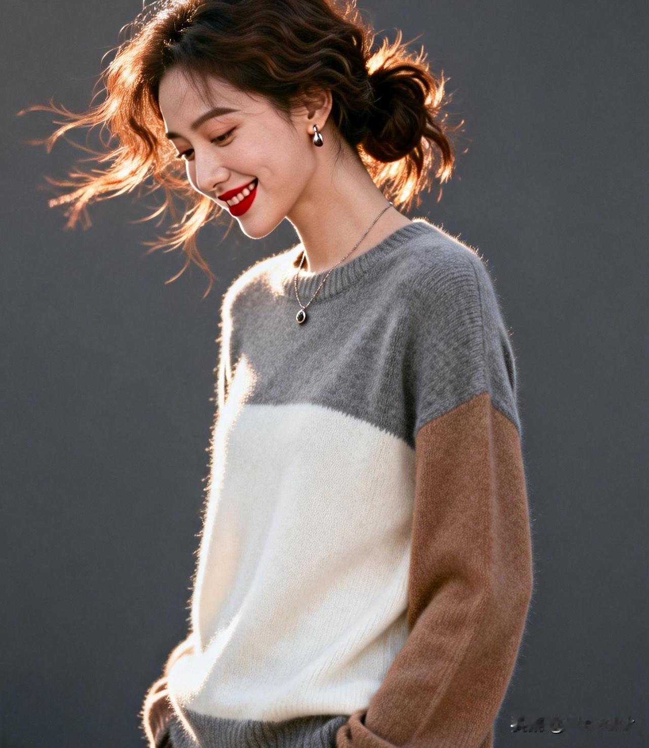温柔微笑，暖阳下的甜美女孩🌞💖