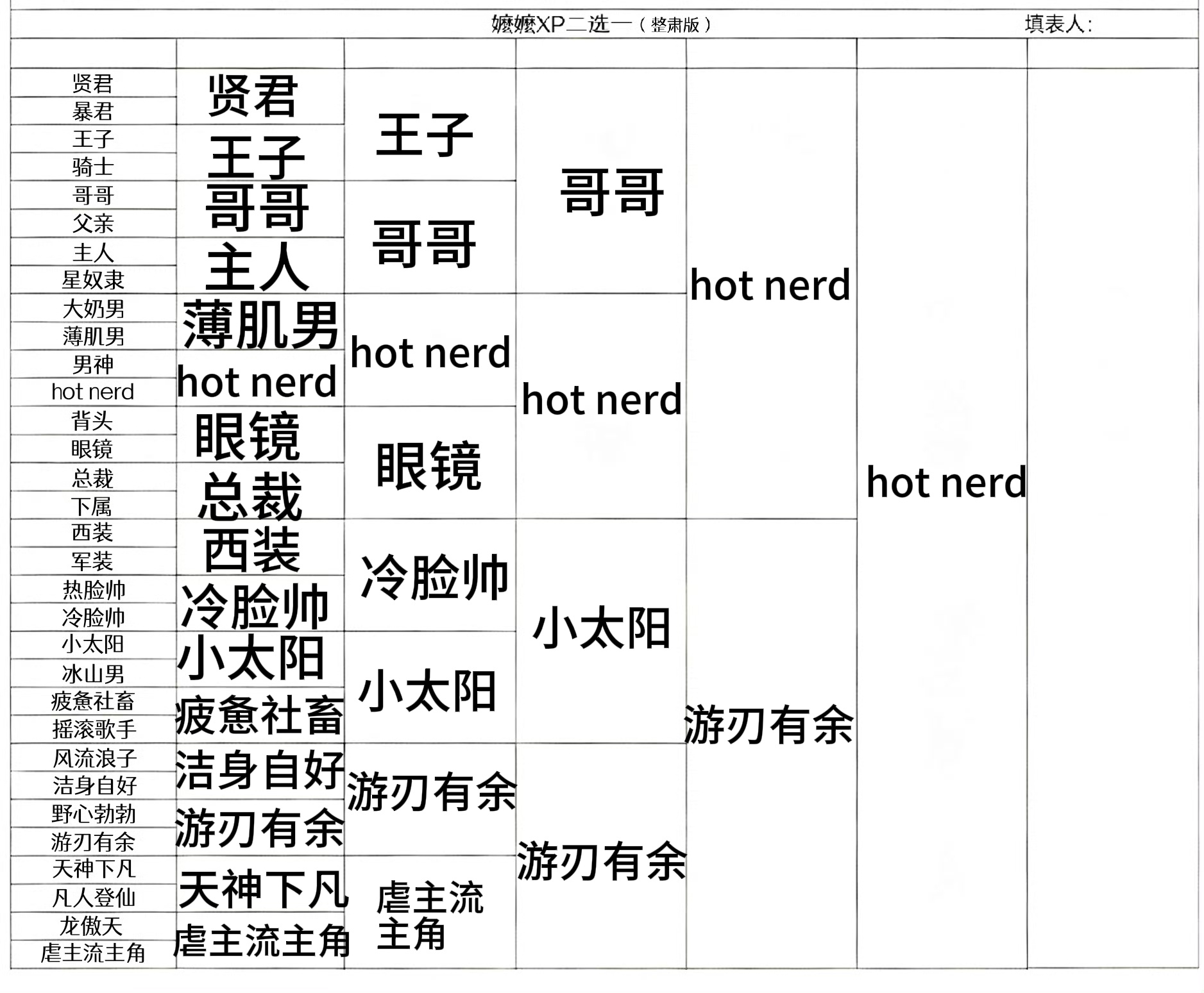 浅填了一下整肃版😌 