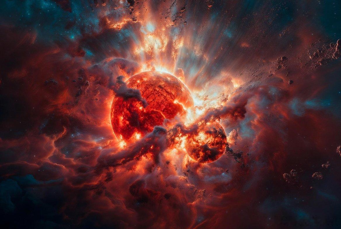 死亡前的最后之舞：双星如何为壮观的超新星爆发铺设舞台在生命的最后、狂乱的篇章中，