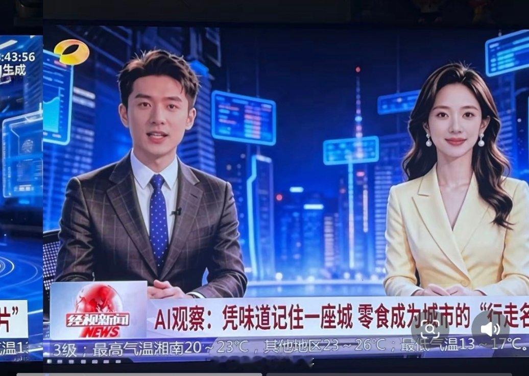 湖南广电 AI播新闻现在AI也能客串新闻主播了，传统主播以后饭碗都要受影响了。 