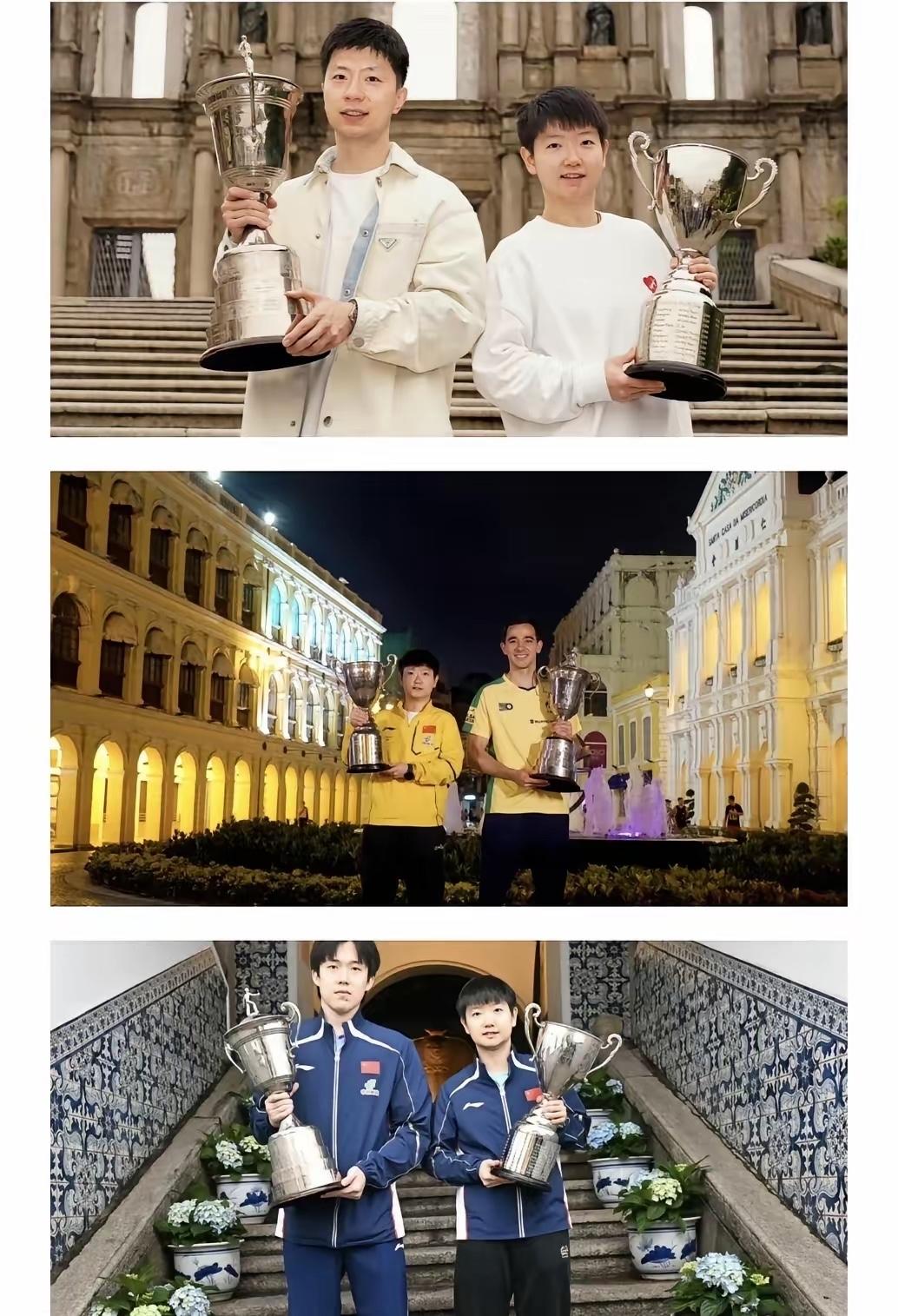 铁打的孙颖莎，流水的男单冠军和女单亚军和季军🥉