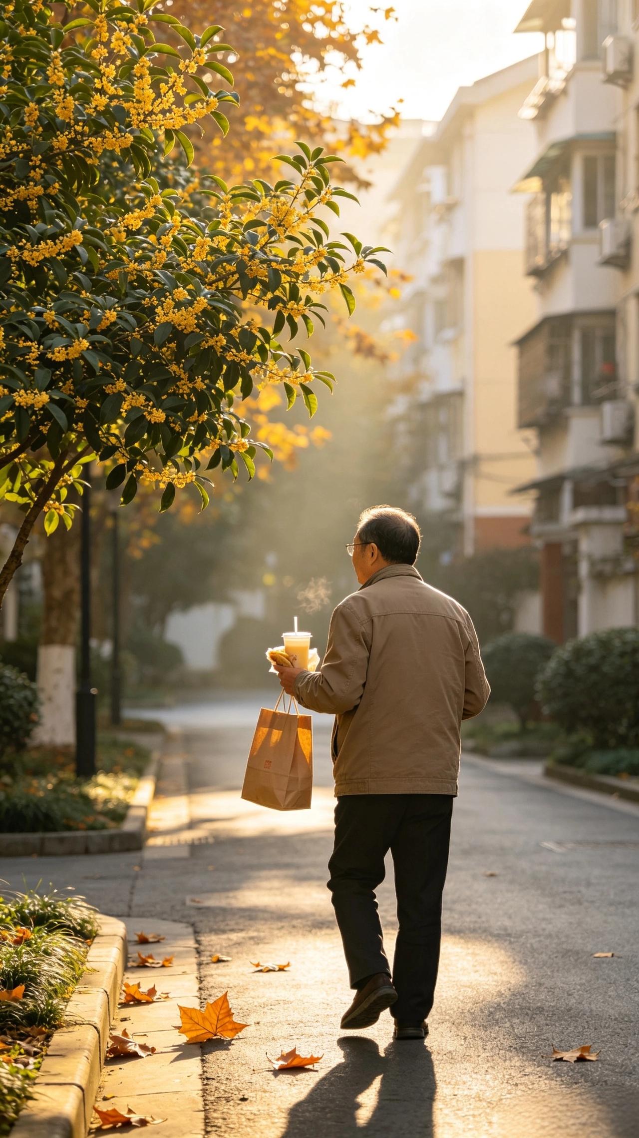 别再花钱跑景区赏秋了！人到中年才懂，最好的秋意根本不在远方。
 
今早下楼买早餐