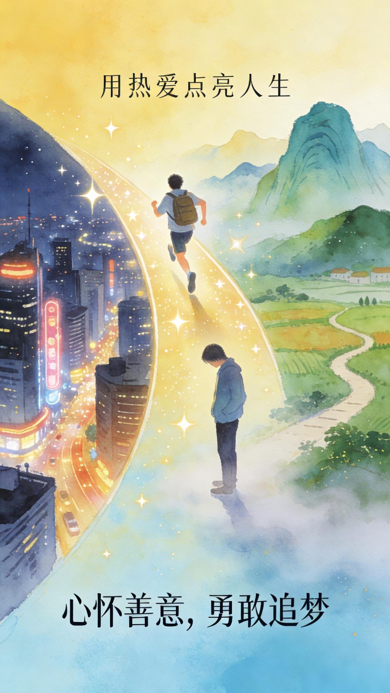 这个世界如一幅绚丽多彩的画卷，充满了无限的可能与深刻的哲理。它既有繁华都市的霓虹