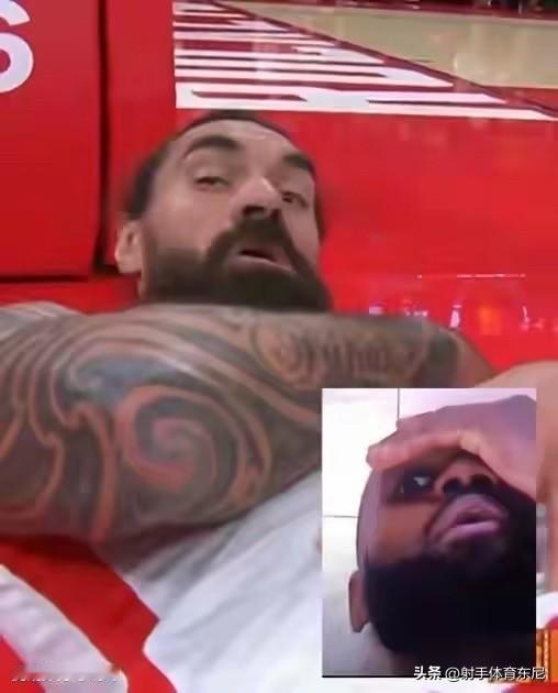 官方公开调侃！
亚当斯倒地后一边喊疼一边偷瞄镜头。ESPN直接配上詹姆斯奧斯卡小