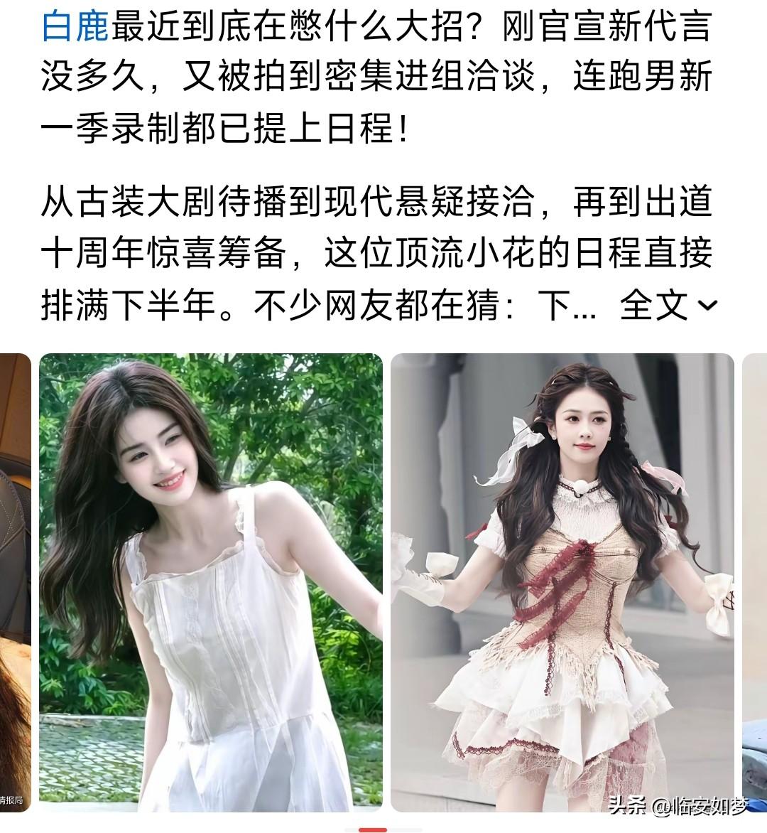 白鹿没有背景，没有专业加持，能够在竞争激烈的娱乐圈混到顶流，已经相当不容易。可是