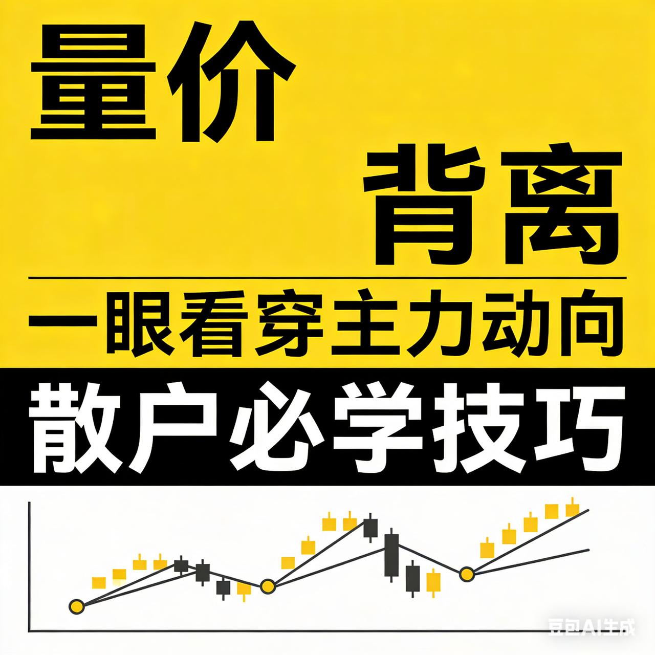 量能实战技巧！量价背离一出，主力藏不住了

90%散户看量能，只懂放量缩量，高手