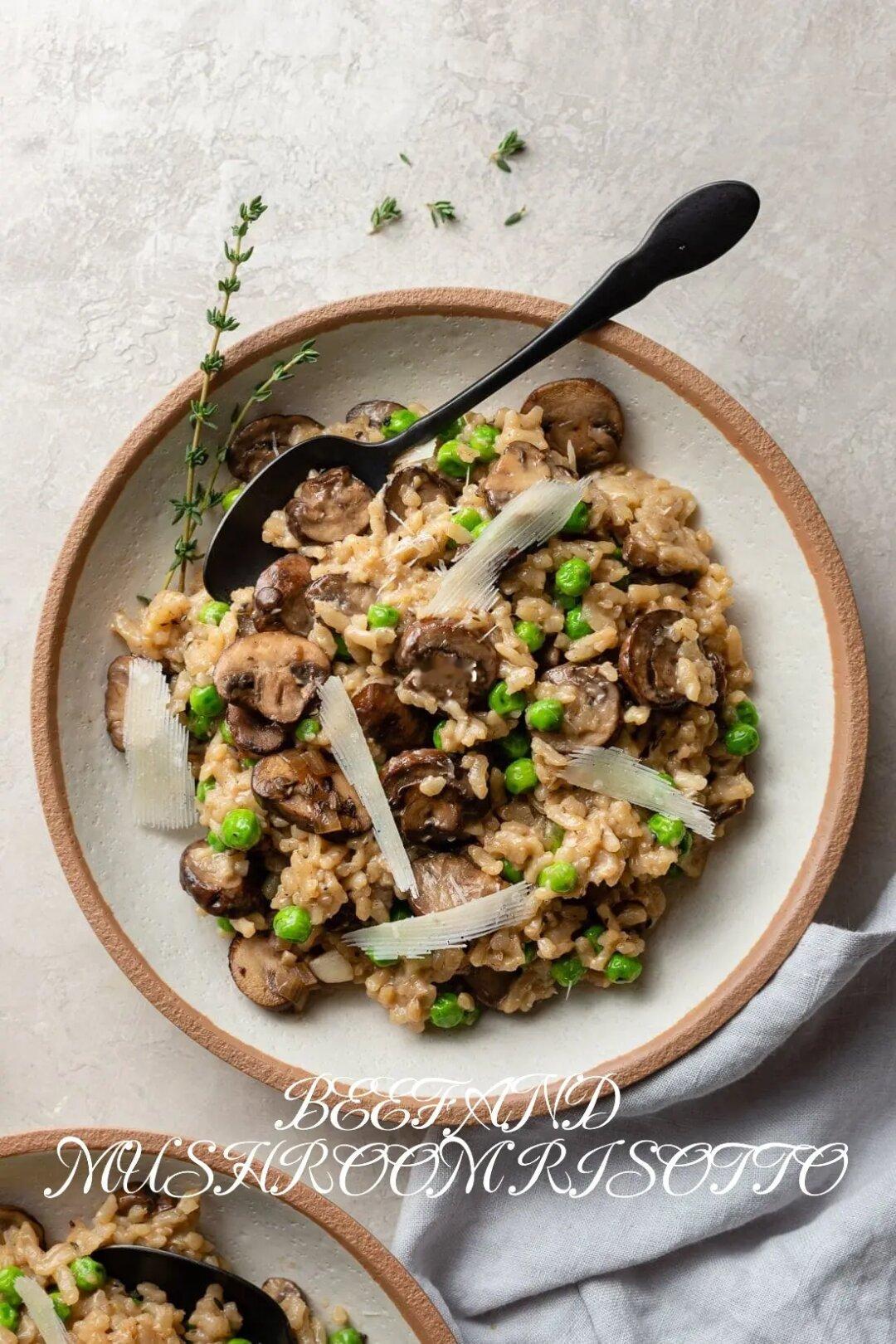 意式蘑菇牛肉烩饭 ｜BEEF  MUSHROOM RISOTTO
