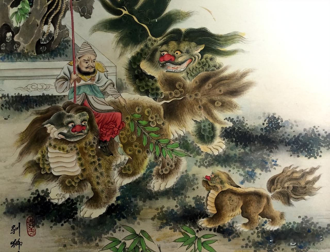 中国古代又没有狮子，但为什么从南到北都是石狮子守门呢？
 
狮子并非是华夏的产物