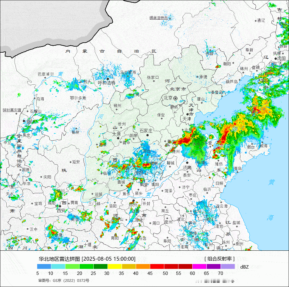 【强对流】今天下午在内蒙古、黑龙江、河北、山西、山东、河南、安徽、浙江、江西、湖