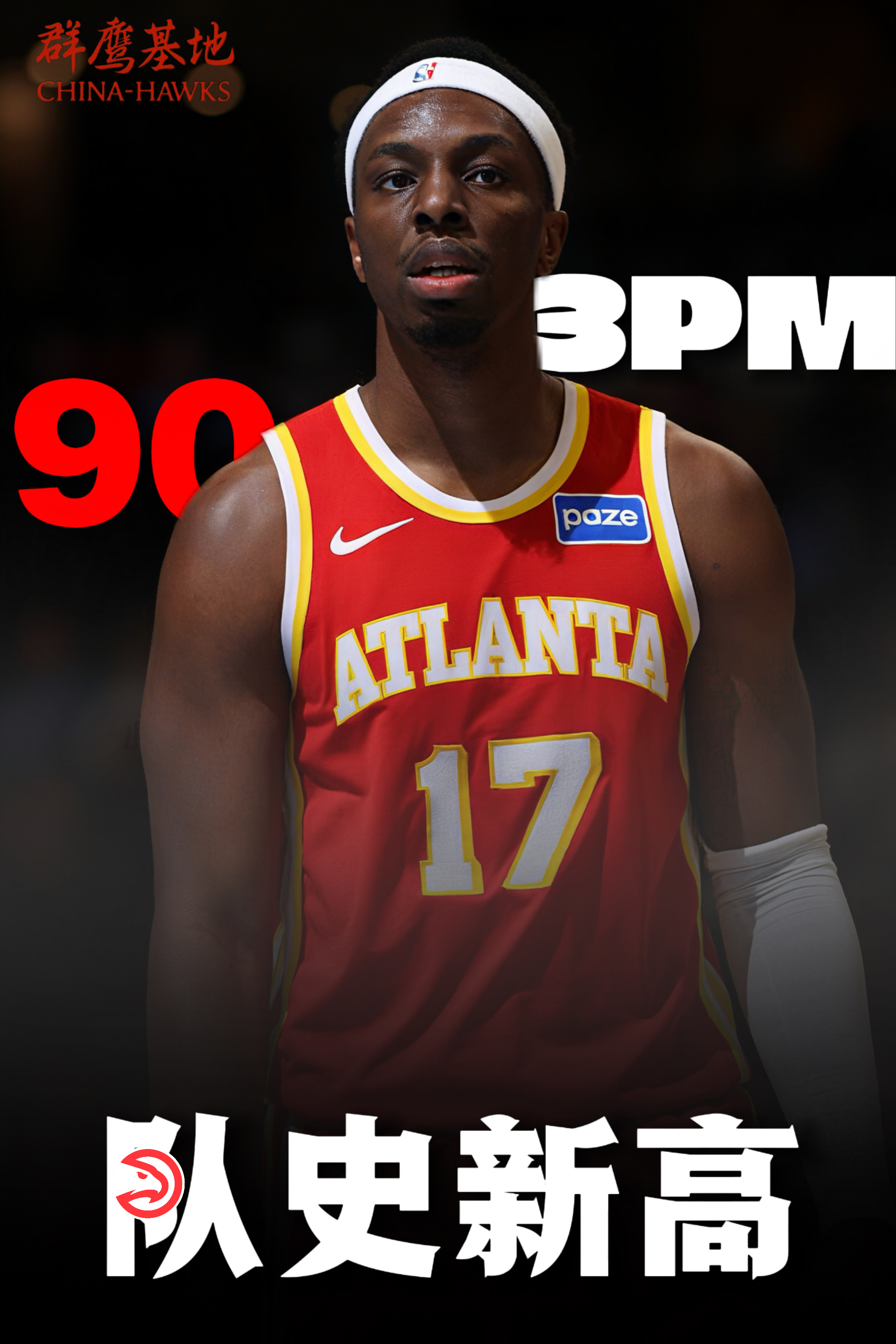 奥耶卡·奥孔古本赛季已命中90记三分球，设下了中锋在队史单赛季进最多三分的记录?