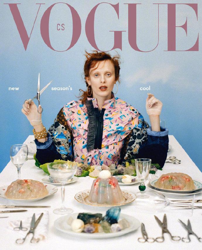 Vogue 捷克版的封面设计先锋故事感与生命力#我的春日狂欢日记# ​​​