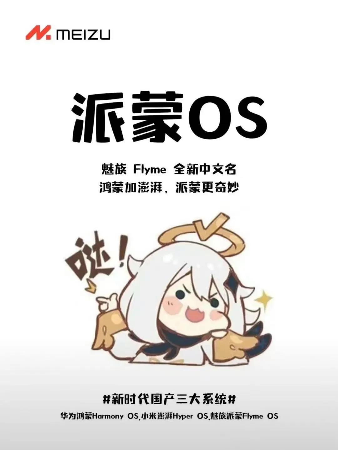 魅族Flyme近期在征名，万能的网友各种脑洞大开，不知何方煤油（魅友）来了个“派