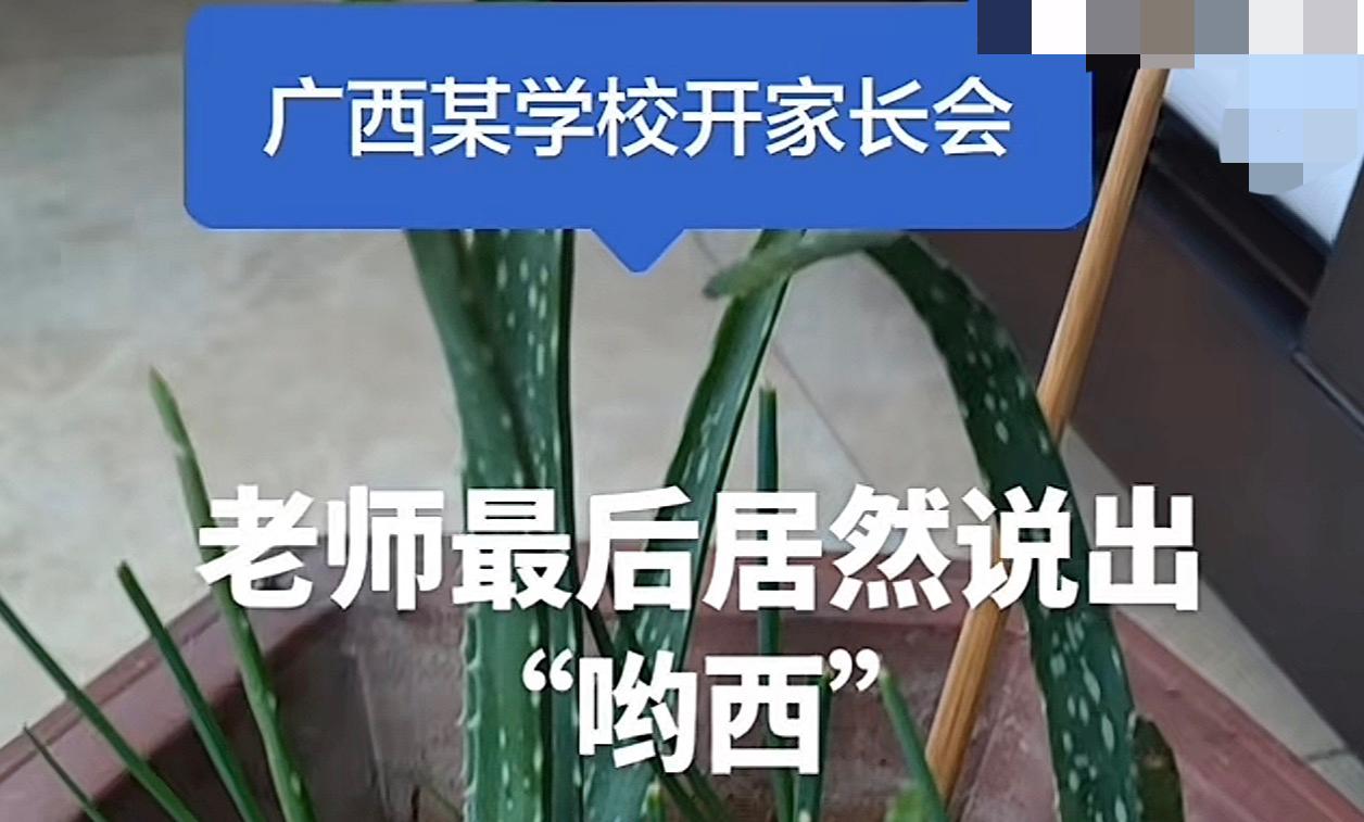 广西某学校校长开全体家长会，居然来了句“哟西”，引起轩然大波！

有人觉得本来就