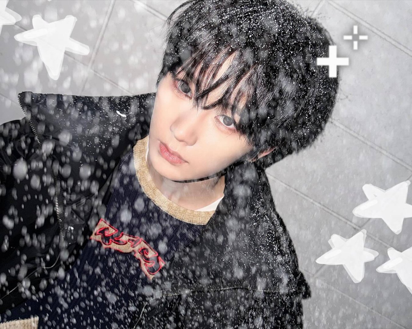 ALD1更新全员雪花照❄️周安信帅得像AI生成的，好漂亮好明艳的沅兔…夸不过来了