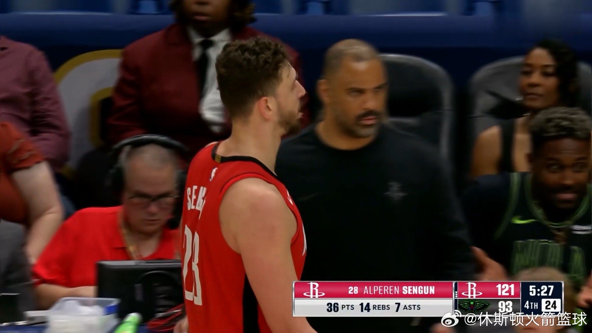 申老师下班！！！36分14篮板7助攻5记三分🔥申京本赛季TOP5比赛！！火箭v