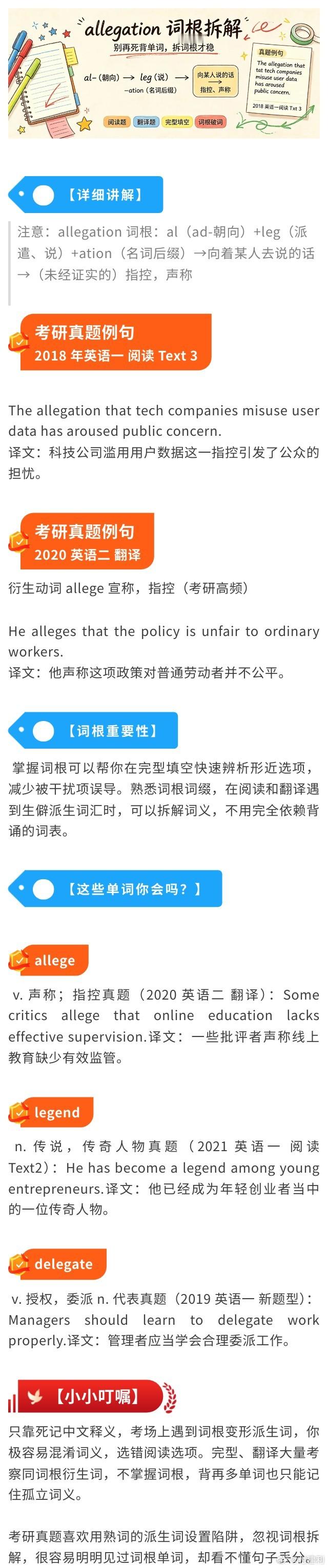考研必考单词！必看！ 