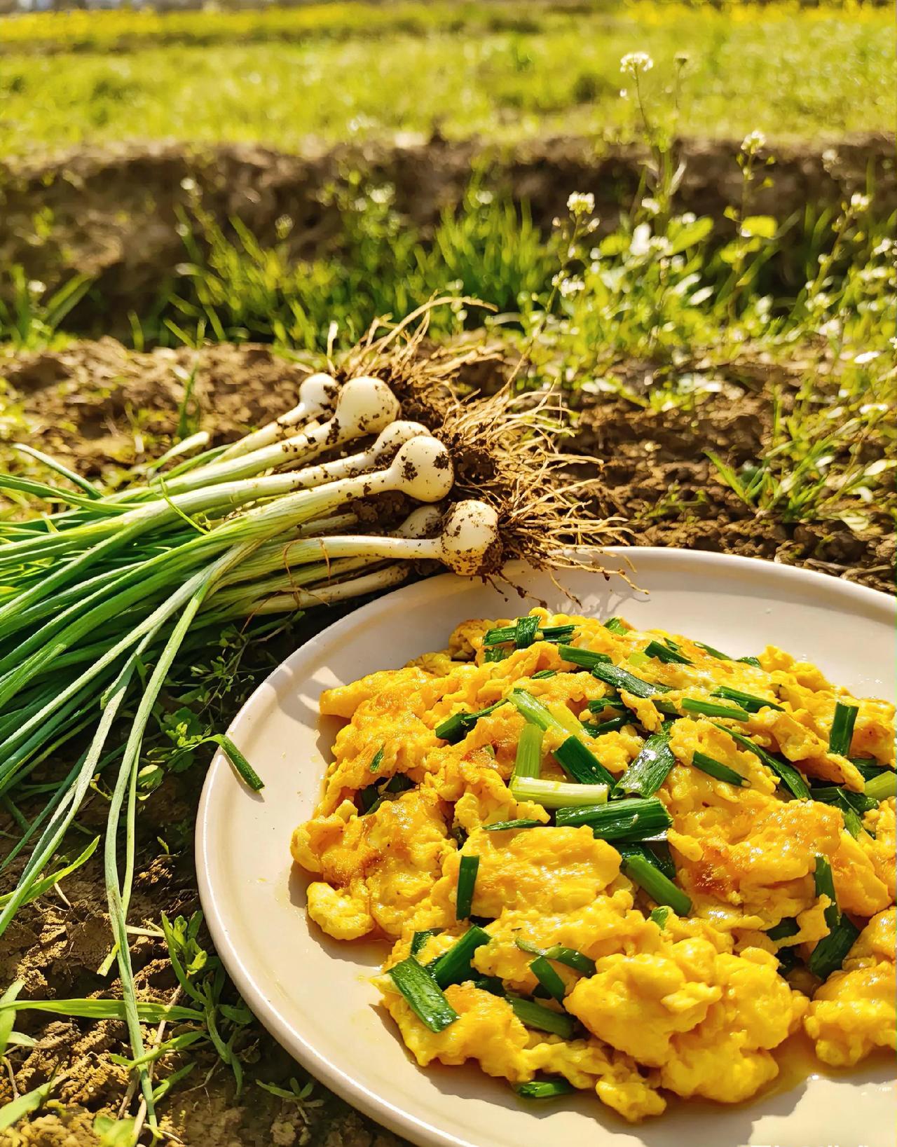春天必吃小野葱，香到骨子里！
 
春雨过后，田埂、山坡上的小野葱冒头，这是专属于