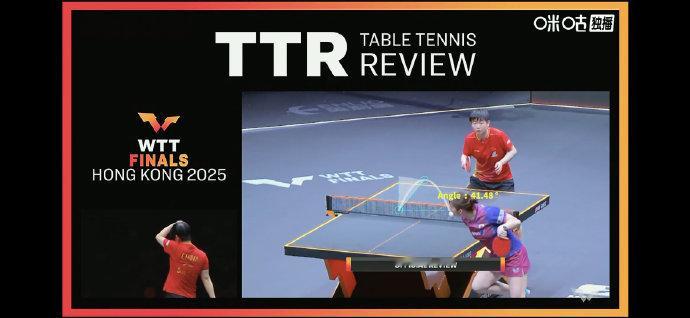 孙颖莎挑战长崎美柚发球成功长崎美柚回抛41度逗笑孙颖莎 WTT香港总决赛，孙颖莎