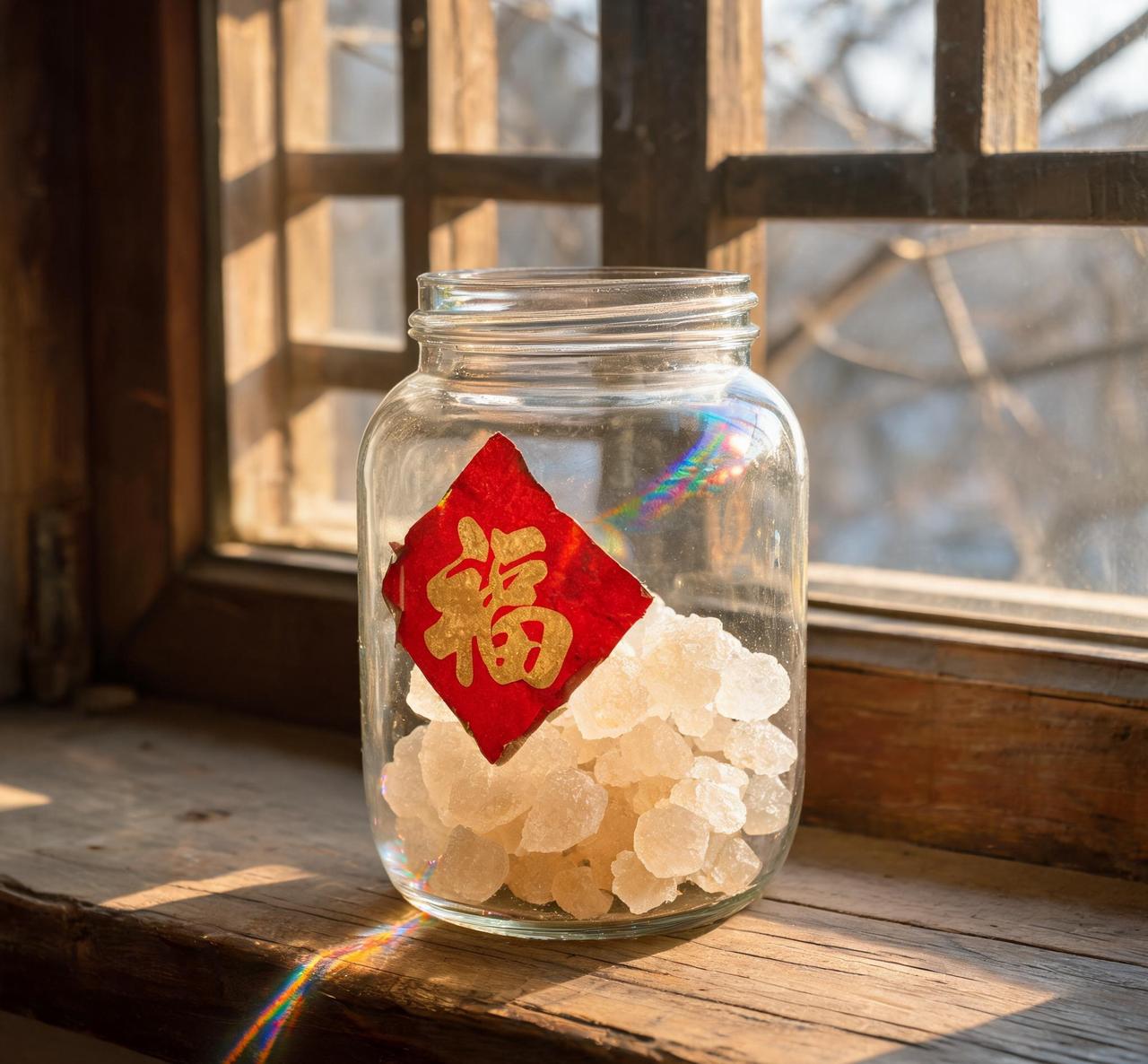 小时候奶奶家泡药酒的冰糖罐，喝过的来报到