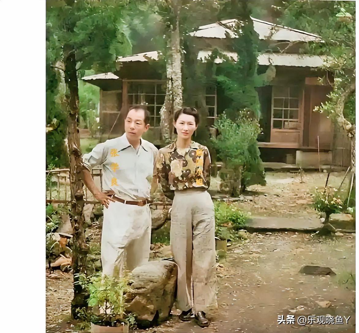 这才是上世纪四十年代末期张学良和赵四小姐在台湾软禁期间的真实貌相，这并非电视剧里