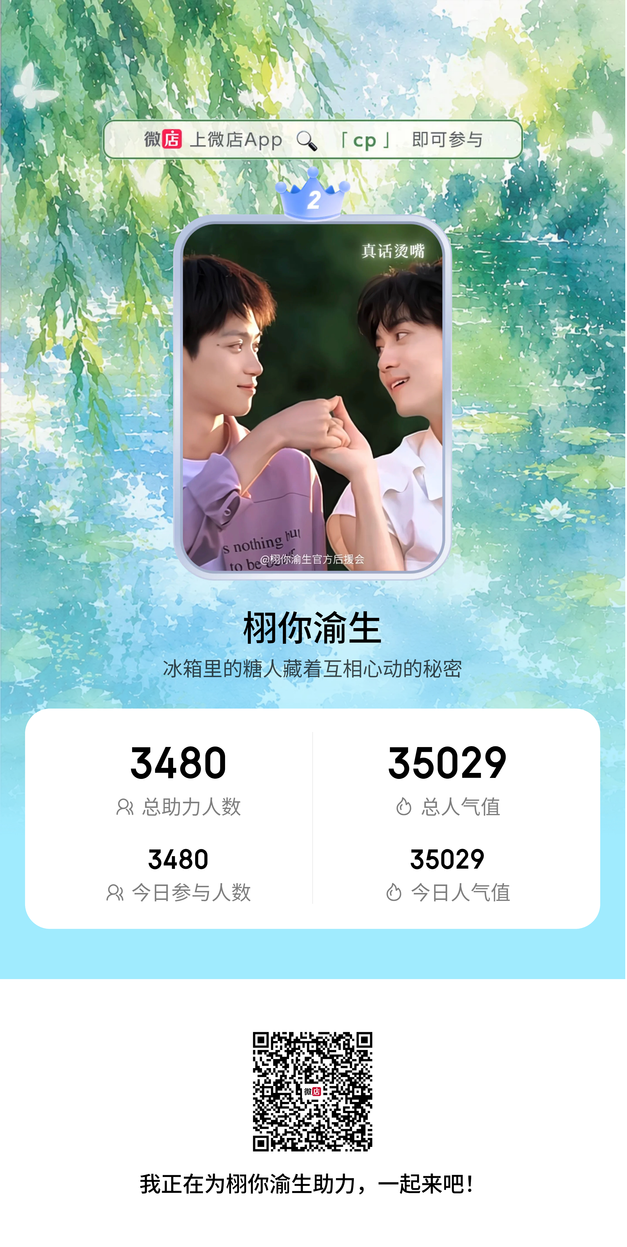栩你渝生 早上好！我们现在是第二冲第一！！！ 