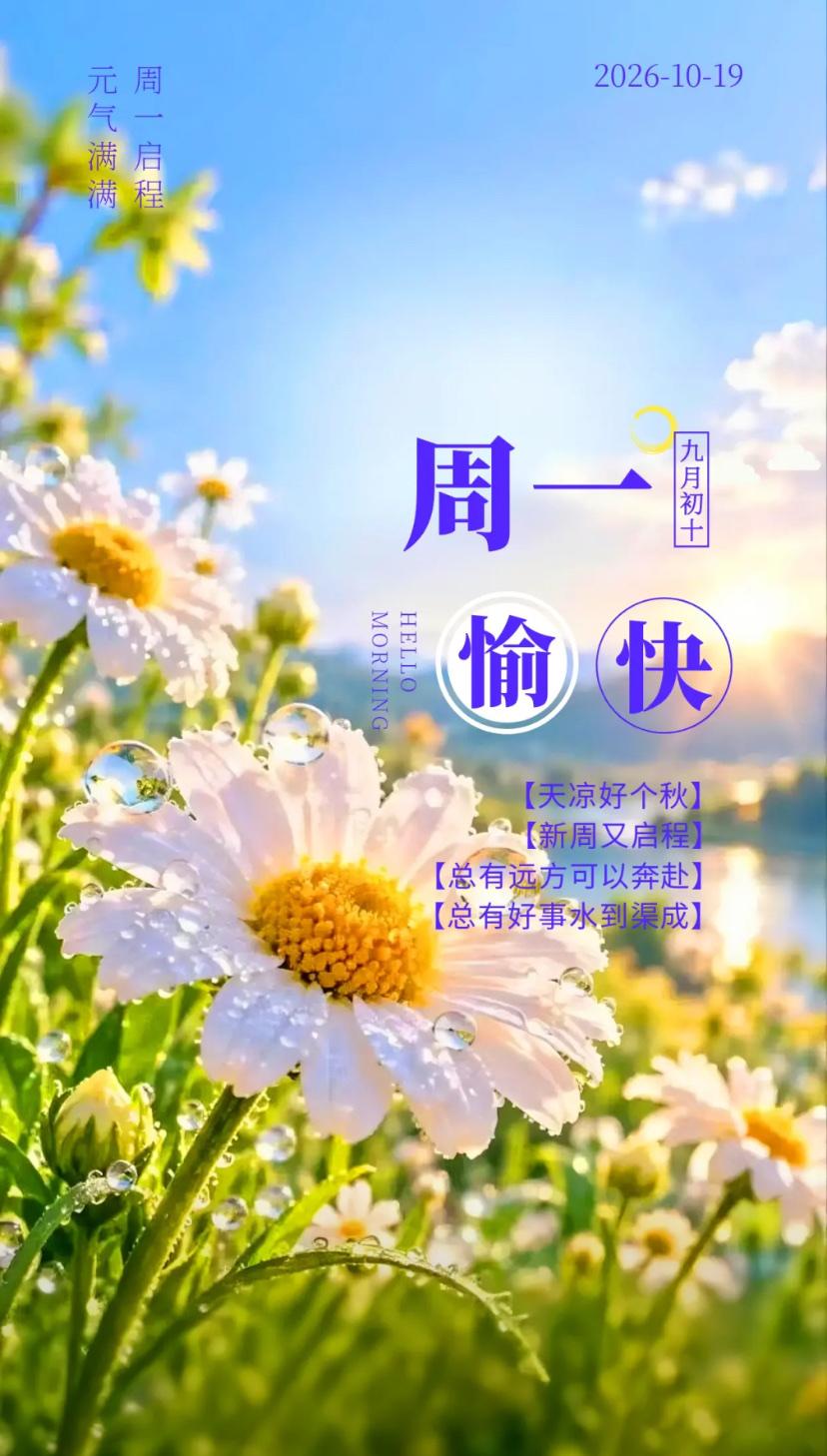 秋晨心语，金风漫野穗初黄，落叶无识岁章。
2026./10.19.
[微风][玫
