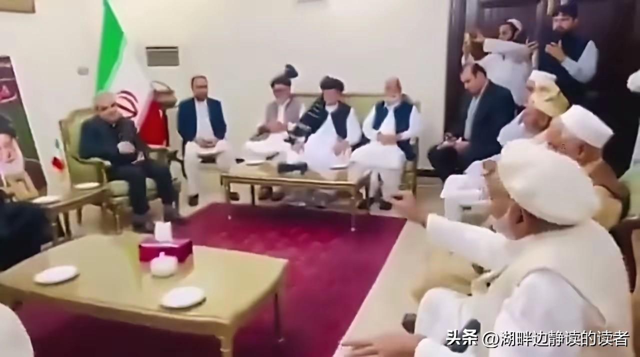 巴基斯坦普什图部落首领代表到伊朗领事馆，表态称：“如果您下令，数百万普什图族部落