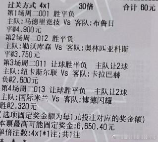 新年好！001 欧冠 马德里竞技vs布鲁日布鲁日+1.25 平 1-1 2-20