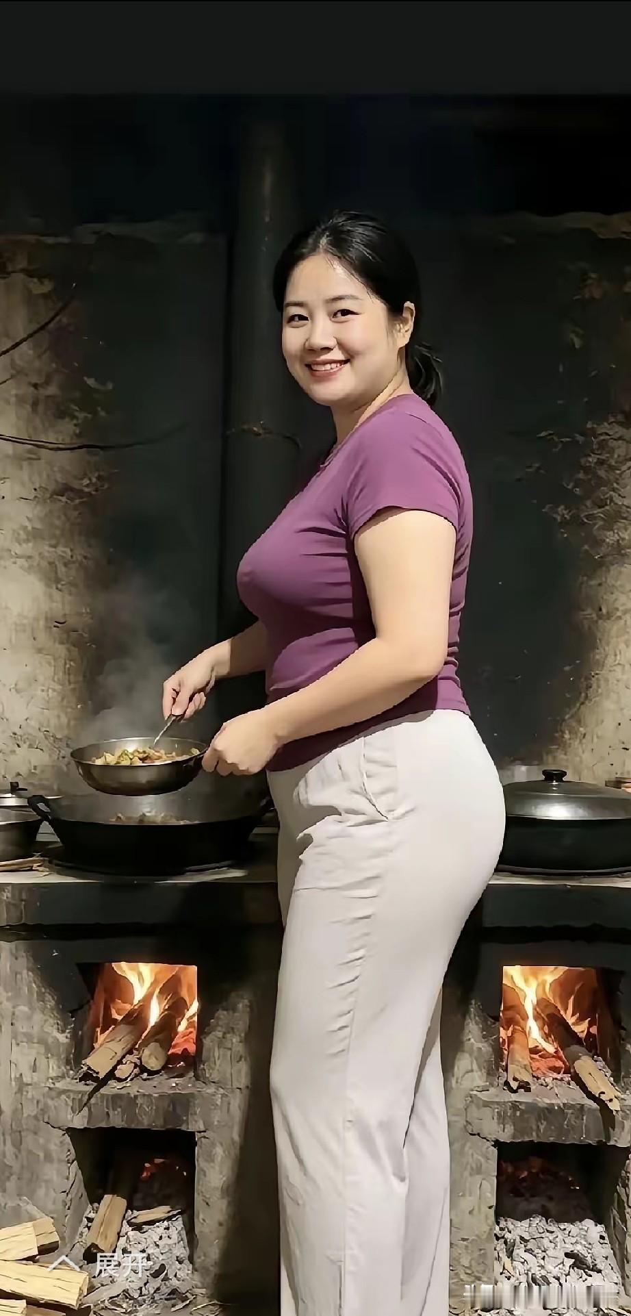 女士容貌真好看，
男人收藏爱点赞。
娶家掌钱又做饭，
只能欣赏许多遍。
想娶也是
