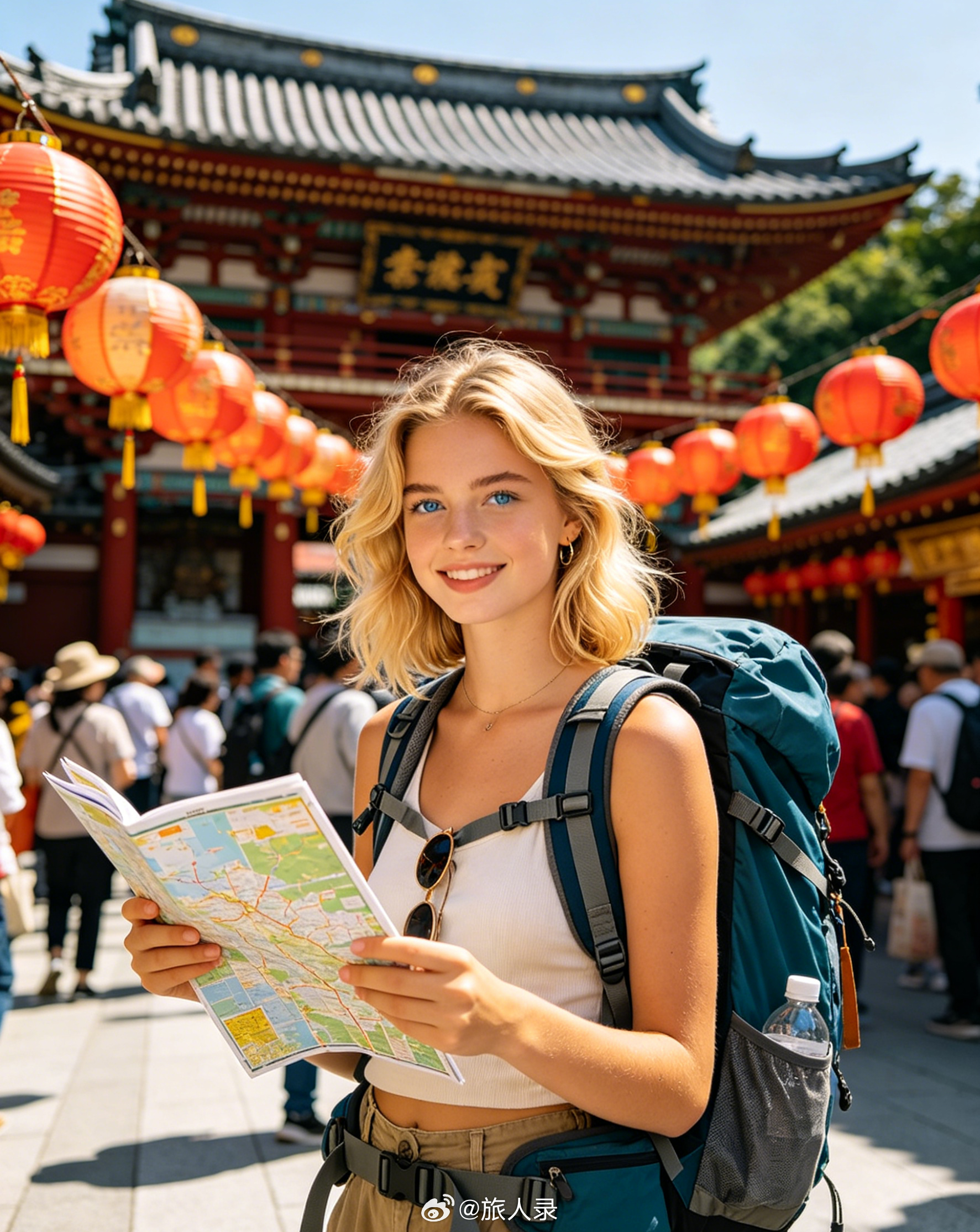 来中国玩的外国人更多了  最近街头的外国面孔真的变多了！从外滩到洪崖洞，金发碧眼