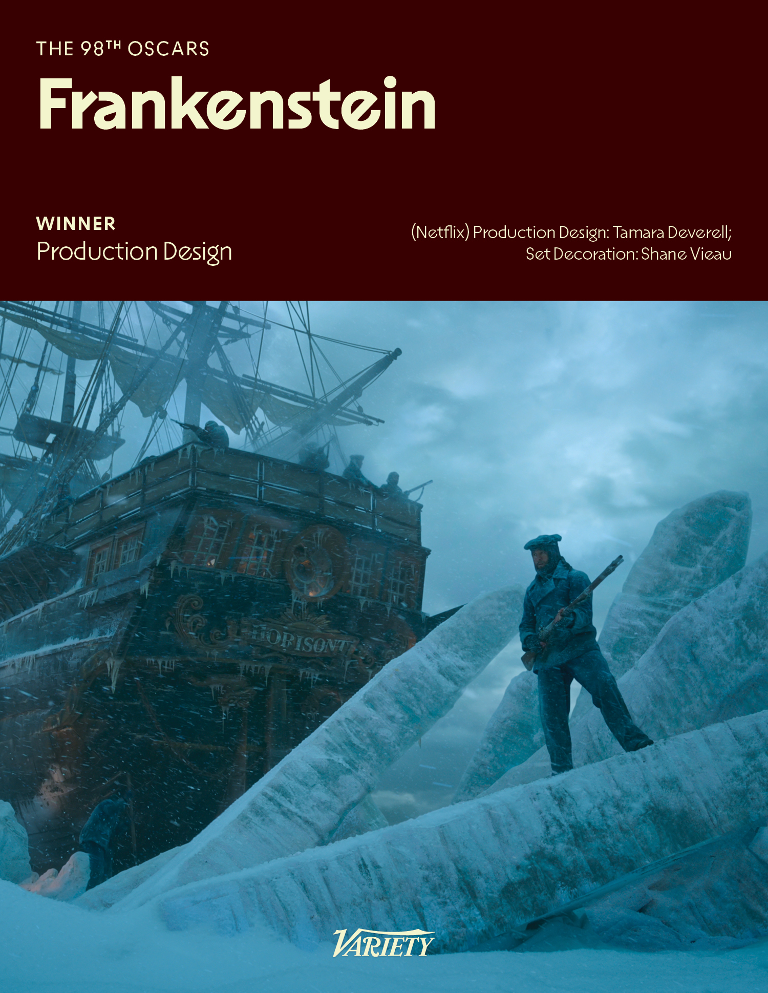 毫无悬念！恭喜《科学怪人》获得第98届奥斯卡最佳艺术指导！今晚第三个了！2026