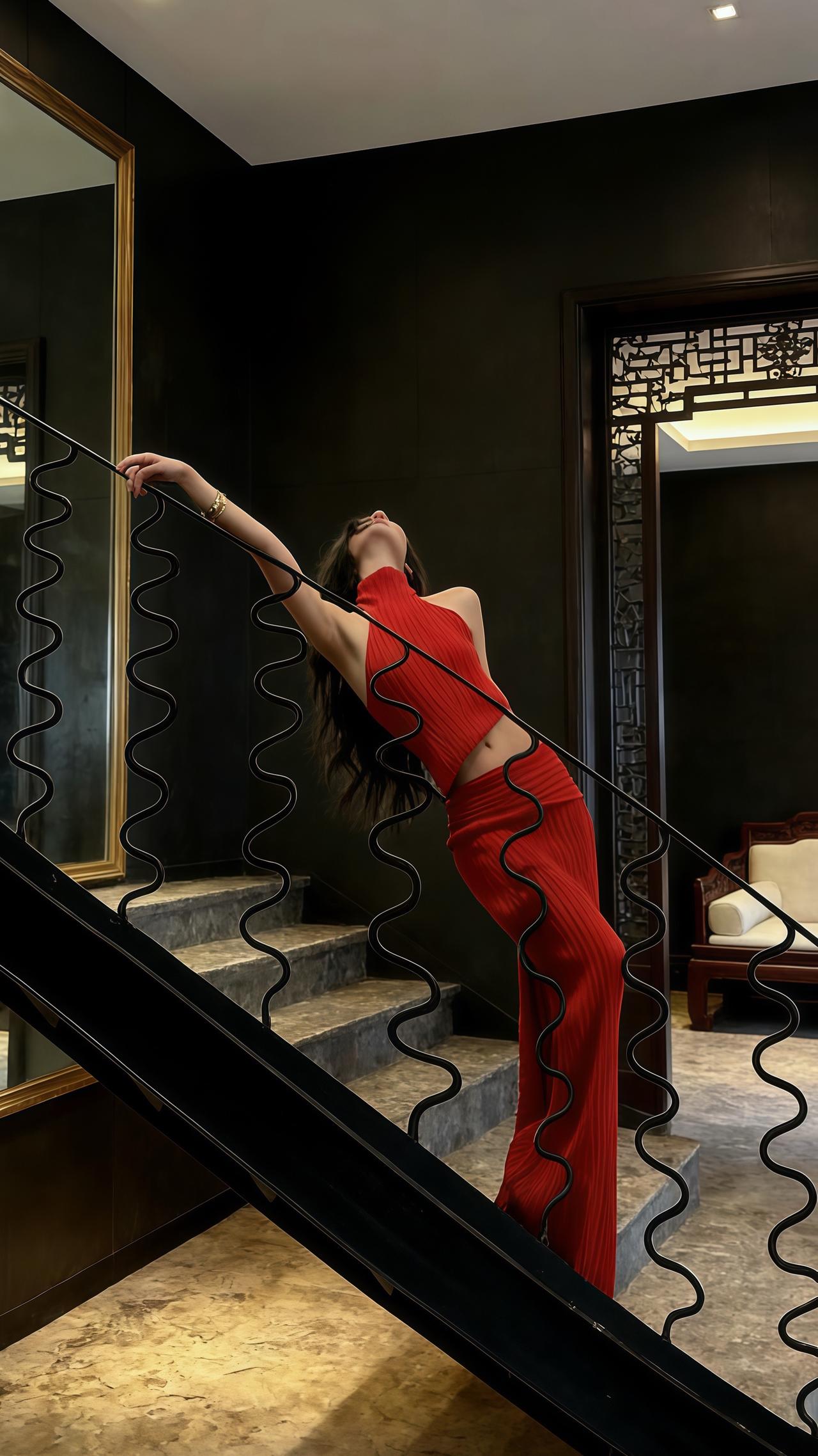 辣 红色系 辣妹穿搭 新年穿搭 小腰精