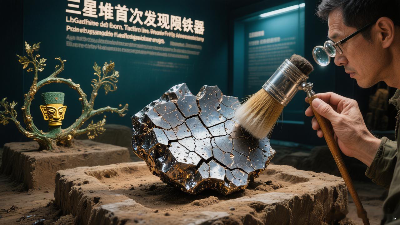 三星堆首次发现陨铁器 三星堆的“上新”再次刷新了我们对古蜀文明的认知！近日，考古