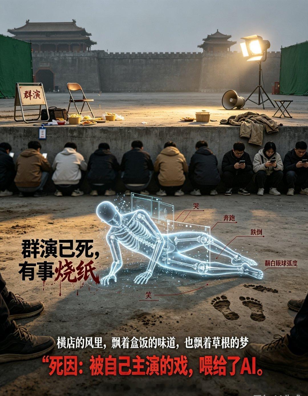 横店和字节合作把15万个群演喂给AI横店的风里，曾飘着多少盒饭的味道，就飘着多少