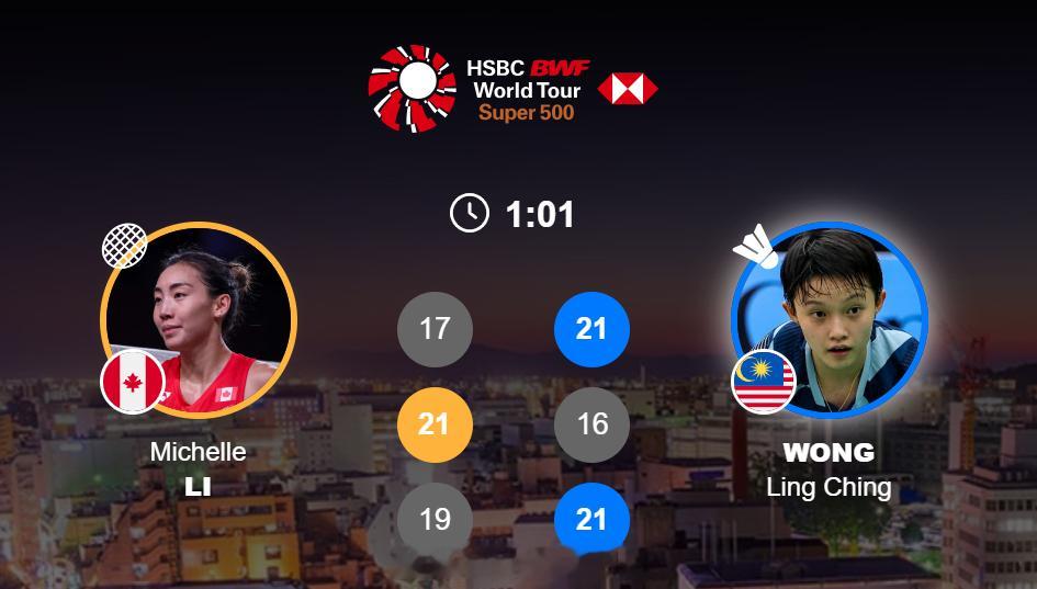 女单 1/8赛 第9场 李文珊(5) 17-21 21-16 19-21 黄玲青