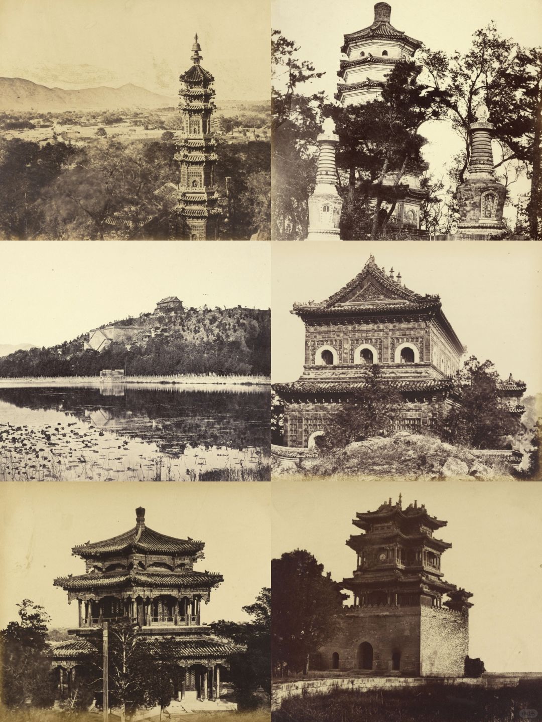 1860年颐和园老照片：皇家园林惨遭劫掠焚毁
